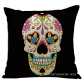 Capa de almofada Hot Linen Halloween Skull